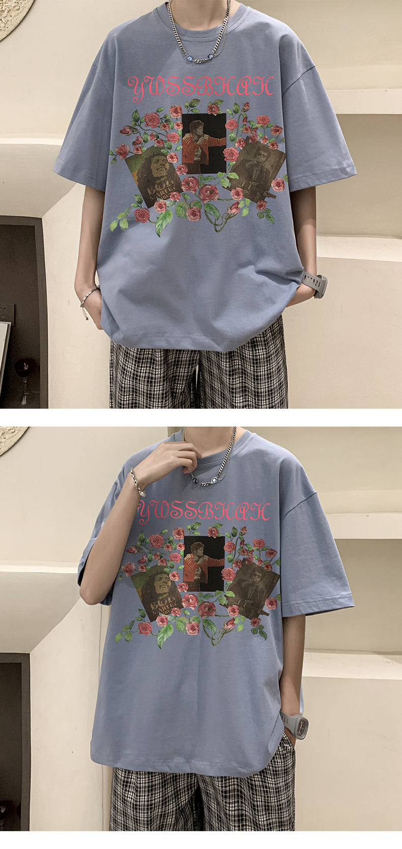 メンズ 半袖Tシャツ おしゃれ カジュアル プリント アルファベット ラウンドネック 夏服 ピンク ホワイト ブラック ブルー 大人 プルオーバー