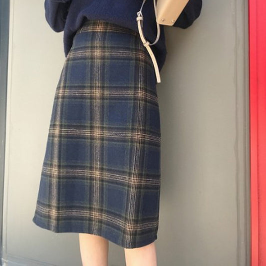 レギュラーウエストファッション秋スカート