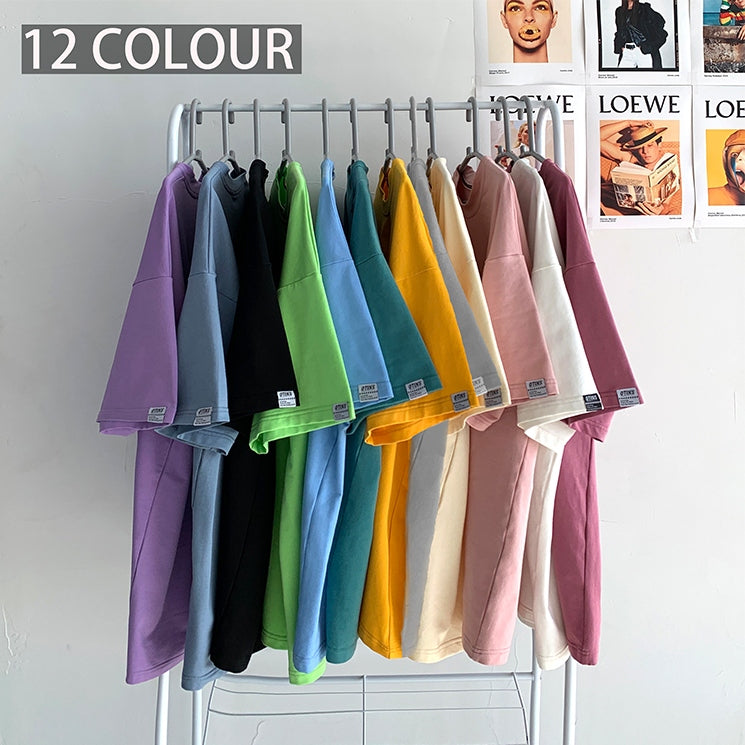 11色展開　組み合わせやすい プルオーバー ゆったり　 半袖 ファッション カジュアル 夏服　ラウンドネック　無地　メンズTシャツ