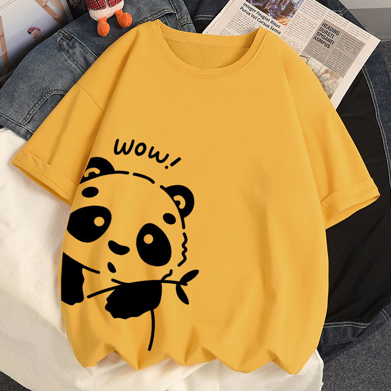 キュット 半袖Tシャツ プリント 動物柄 プルオーバー 半袖 春夏服 メンズシンプル ファッション プリントラウンドネック 半袖Tシャツ