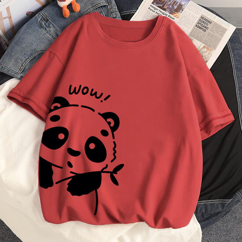 キュット 半袖Tシャツ プリント 動物柄 プルオーバー 半袖 春夏服 メンズシンプル ファッション プリントラウンドネック 半袖Tシャツ