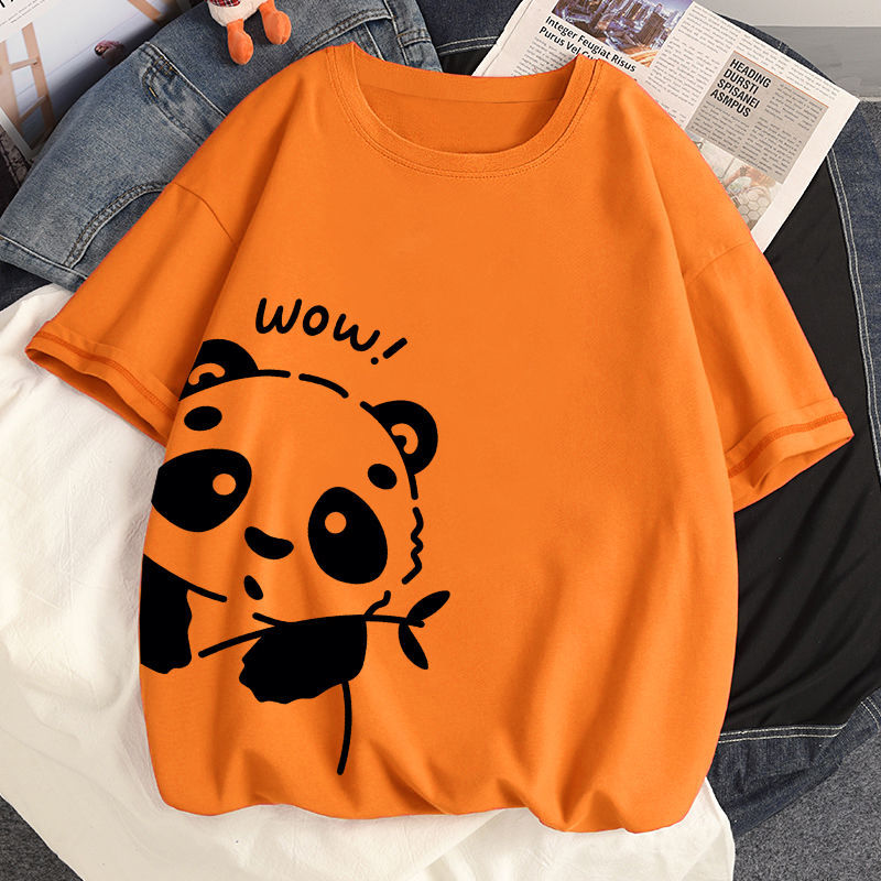 キュット 半袖Tシャツ プリント 動物柄 プルオーバー 半袖 春夏服 メンズシンプル ファッション プリントラウンドネック 半袖Tシャツ