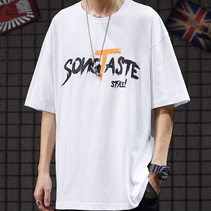 韓国系 清新 ファッション ストリート系 アルファベット プリント 半袖Tシャツ