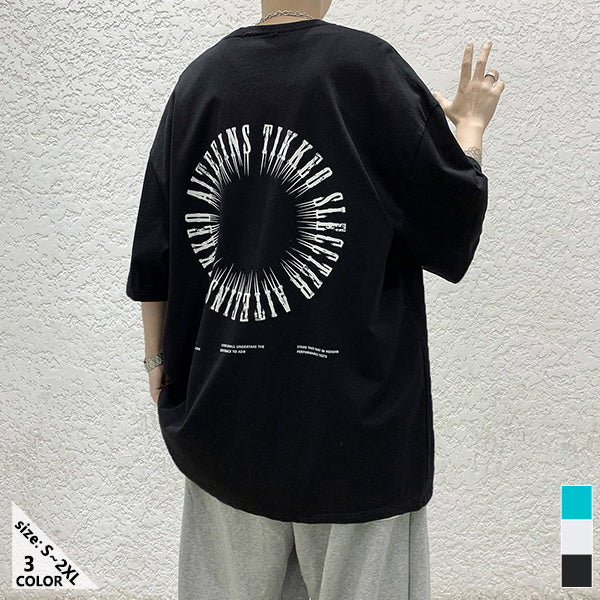 プルオーバー 半袖 韓国系 夏 ラウンドネック メンズTシャツ