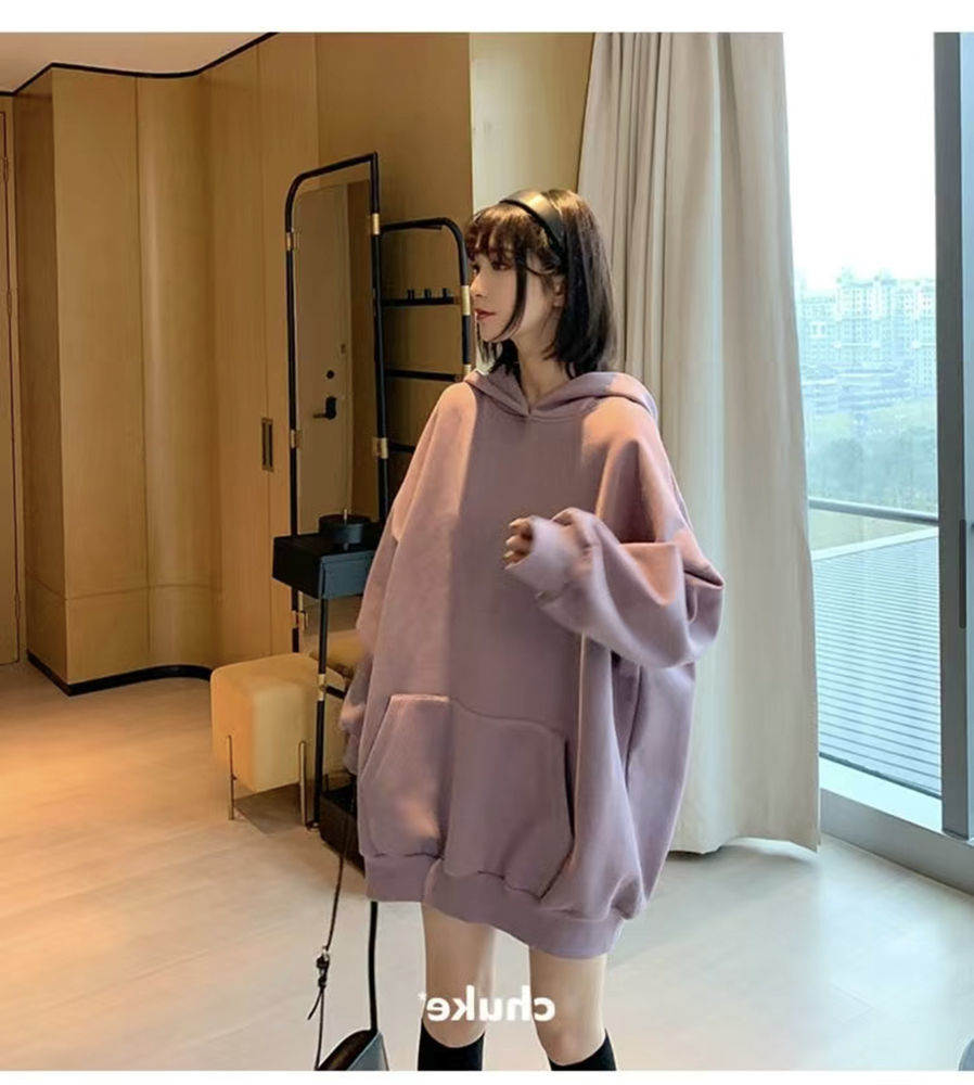 パーカーレディース ファッション可愛い 服ゆったり 兎  レディース 韓国ファッション 秋 服 長袖 シンプル スウィート 切り替え フード付きパーカー