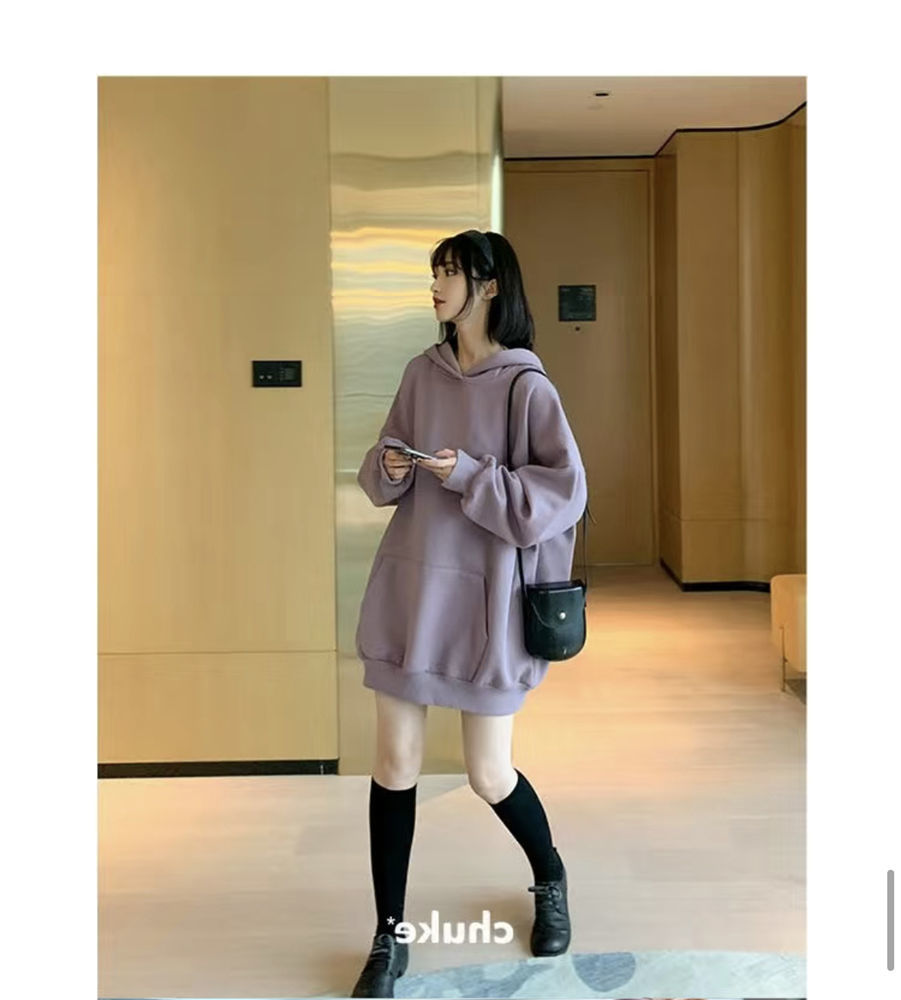 パーカーレディース ファッション可愛い 服ゆったり 兎  レディース 韓国ファッション 秋 服 長袖 シンプル スウィート 切り替え フード付きパーカー