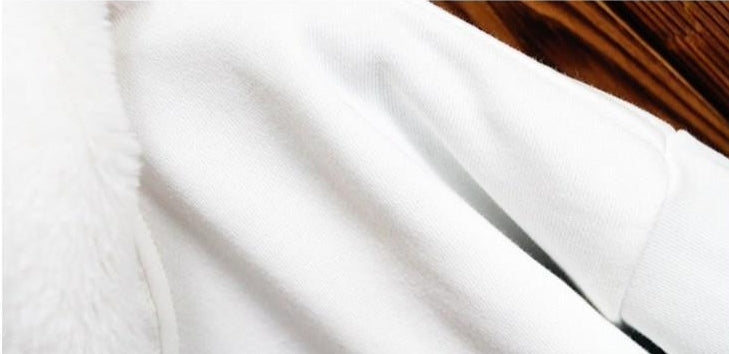 プルオーバー 長袖 カジュアル 韓国系 キュート プリント 刺繍 切り替え フード付き カートゥーン パーカー