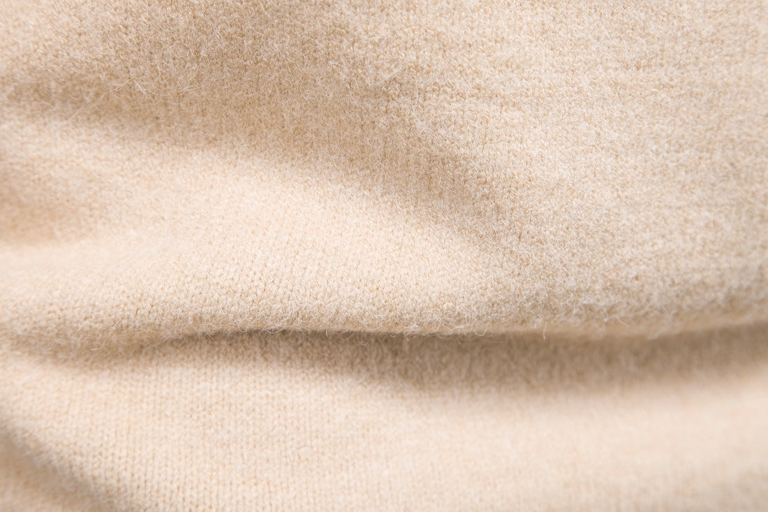 ６色展開 無地 長袖 シンプル カジュアル  ギャザー ハーフネックカットソー · セーター